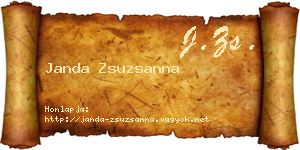 Janda Zsuzsanna névjegykártya